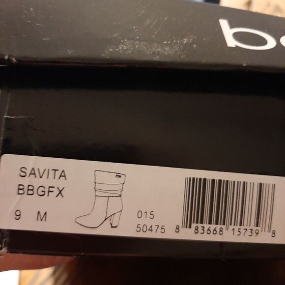 New Size 9 Bebe Faux Snakeskin Savita Slouch Booties - Picture 4 of 5